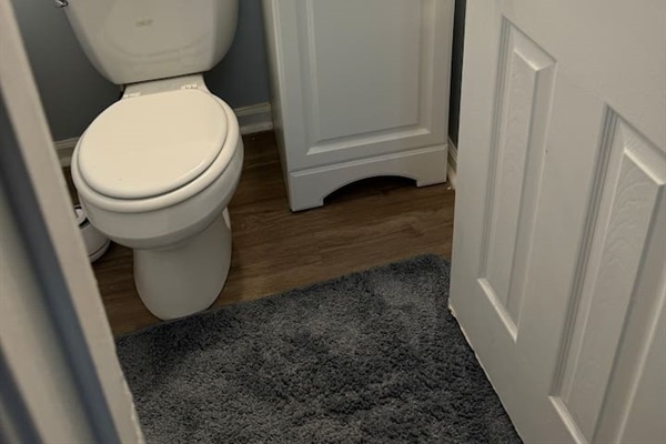 Half bathroom on first floor