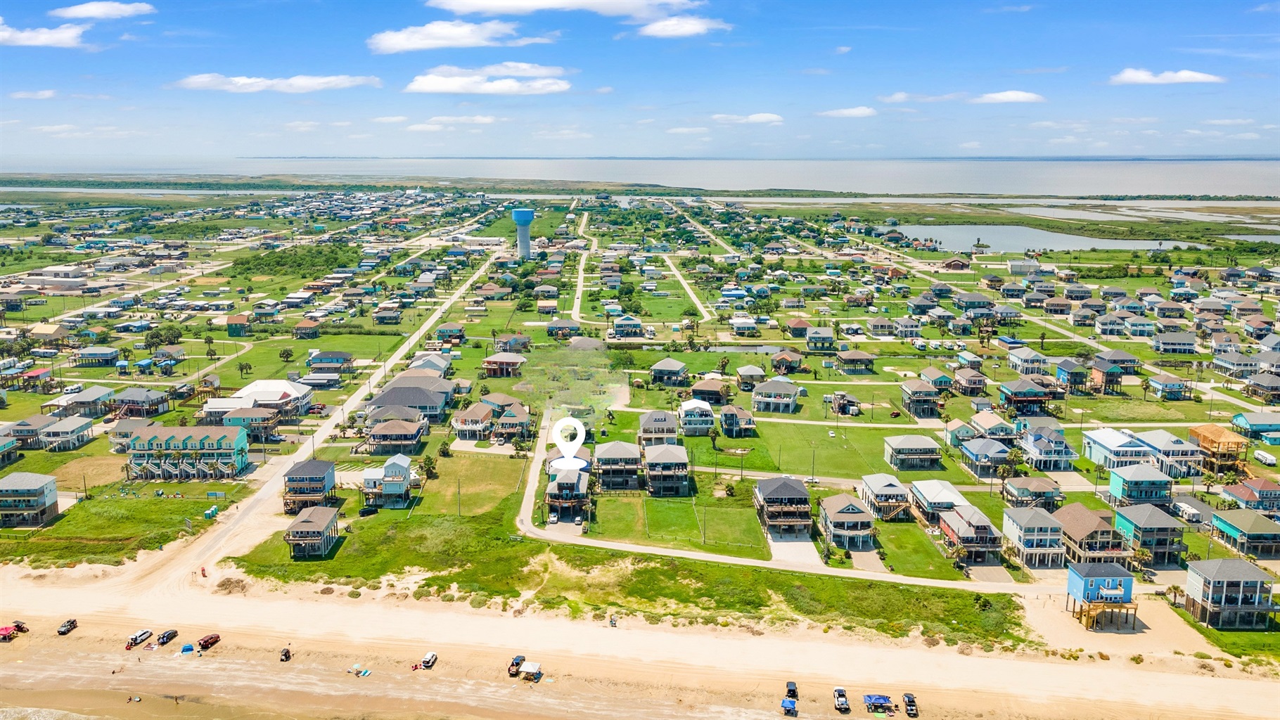 Breezy Point Exterior: Beachfront with panoramic views! 