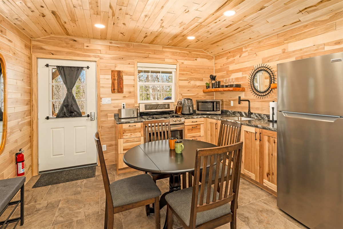 Dining Area with the additional chairs