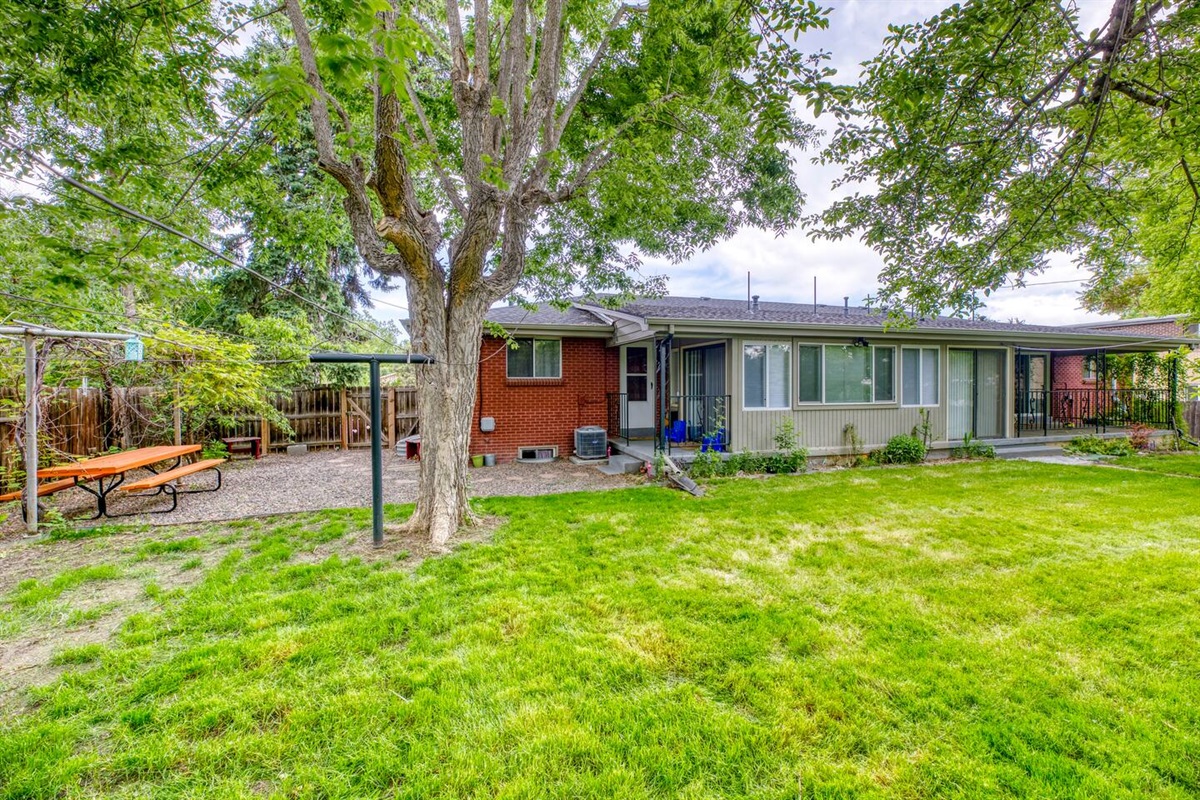 Large fenced-in backyard that your pet(s) can enjoy to themselves or with you, family and friends while you enjoy a BBQ in the yard.