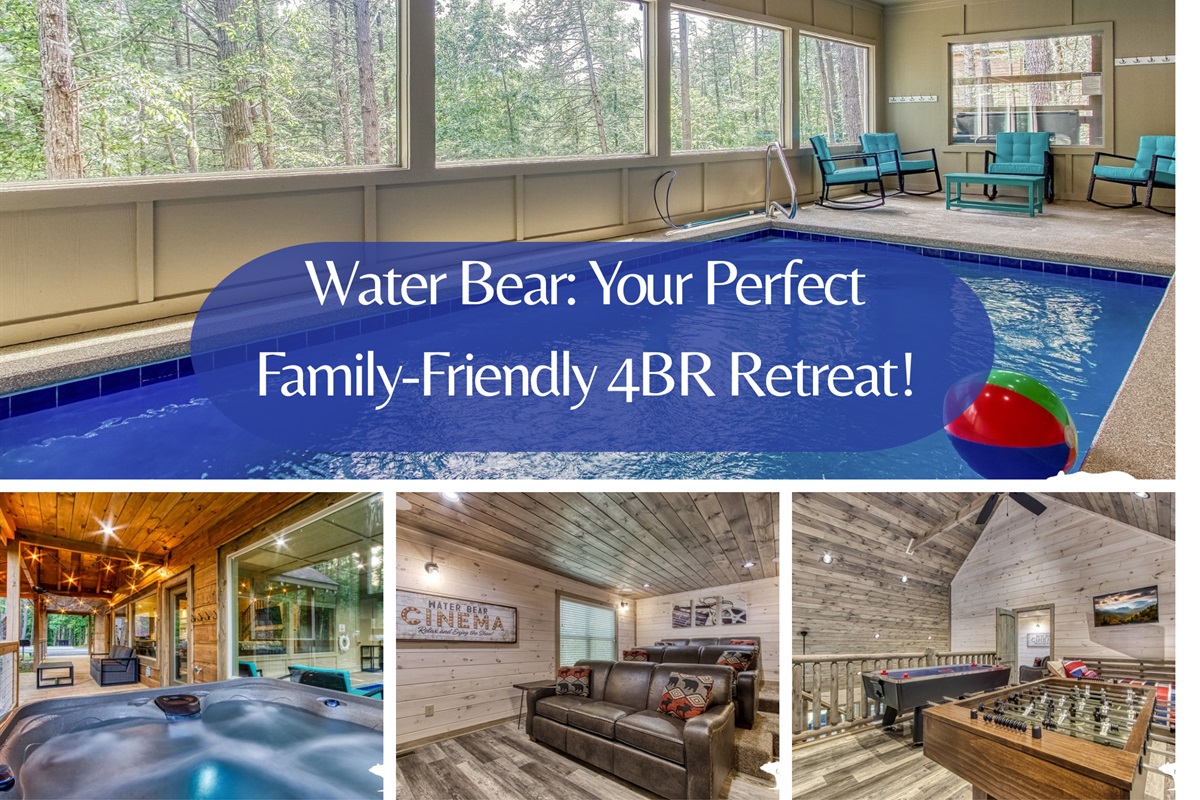 Water Bear is so close to the attractions in Pigeon Forge! Relax in the solitude of the Smokies. Be our guests!