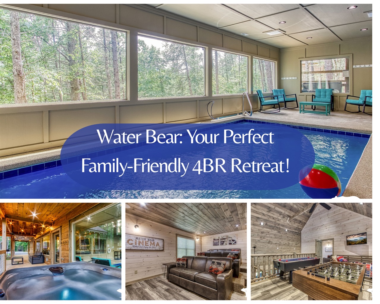 Water Bear is so close to the attractions in Pigeon Forge! Relax in the solitude of the Smokies. Be our guests!