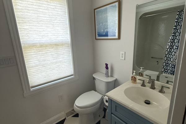 2nd Floor shared bathroom, includes a shower.