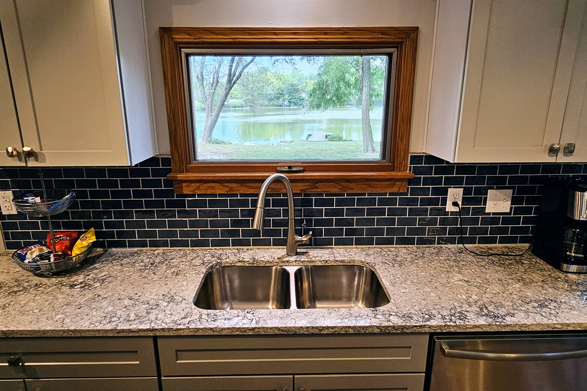 Every room has a tremendous view of the lake.