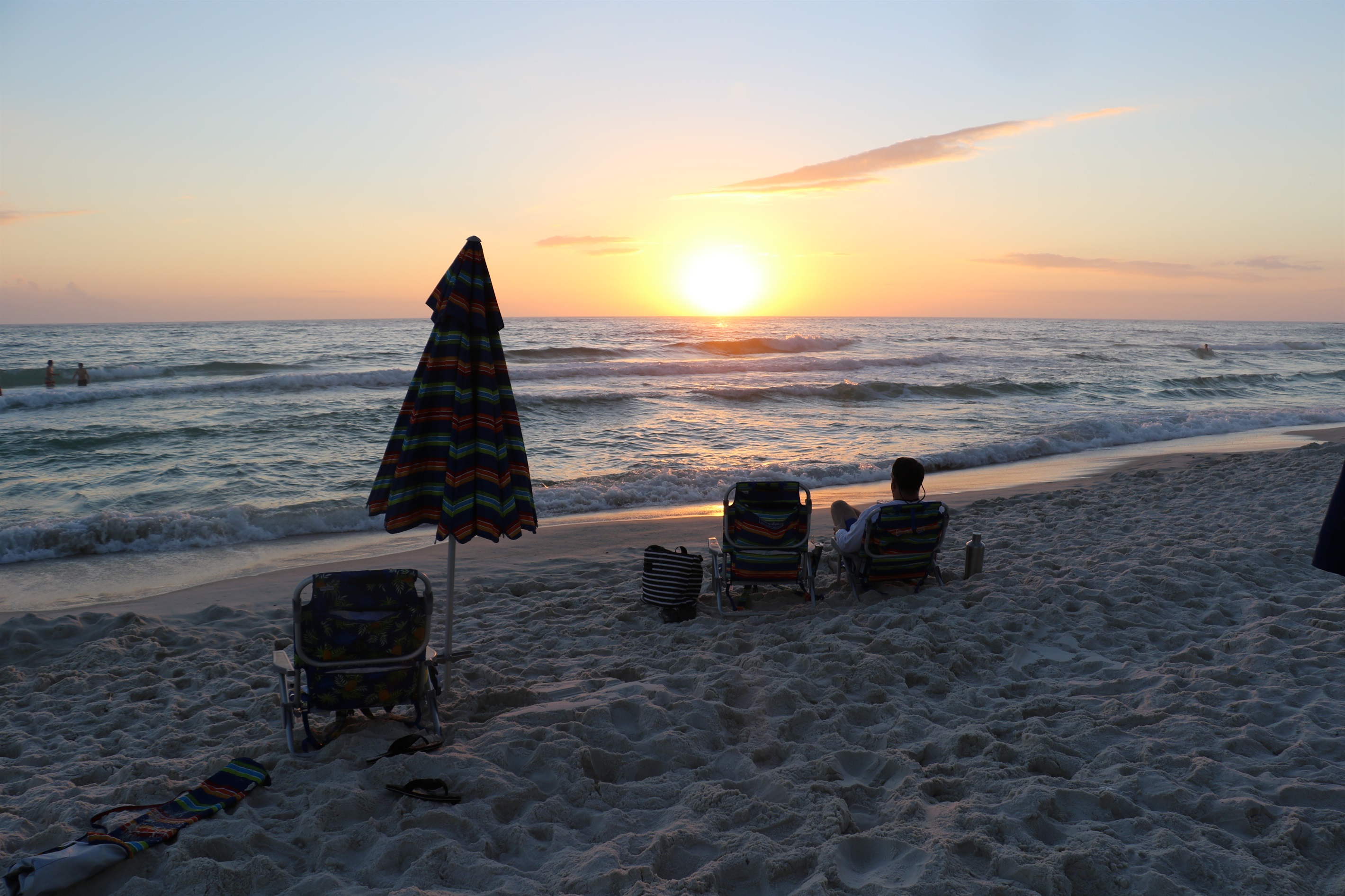 Walk downstairs from this oceanfront condo to enjoy the picture perfect sunsets over the Gulf of Mexico