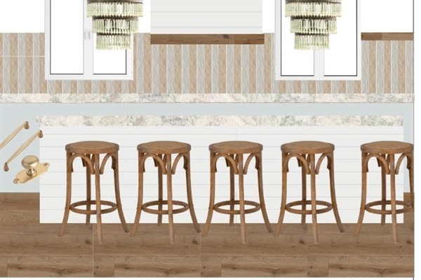 A glimpse of the Kitchen Design. This space has undergone the biggest renovation and we are excited to say "trust us on this!"