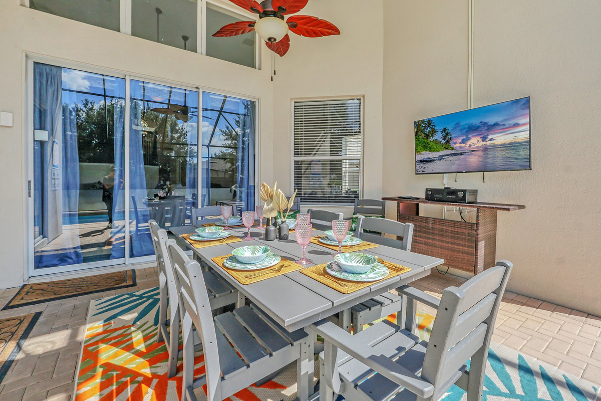 Sliding Glass Doors Open Into The Living Room
