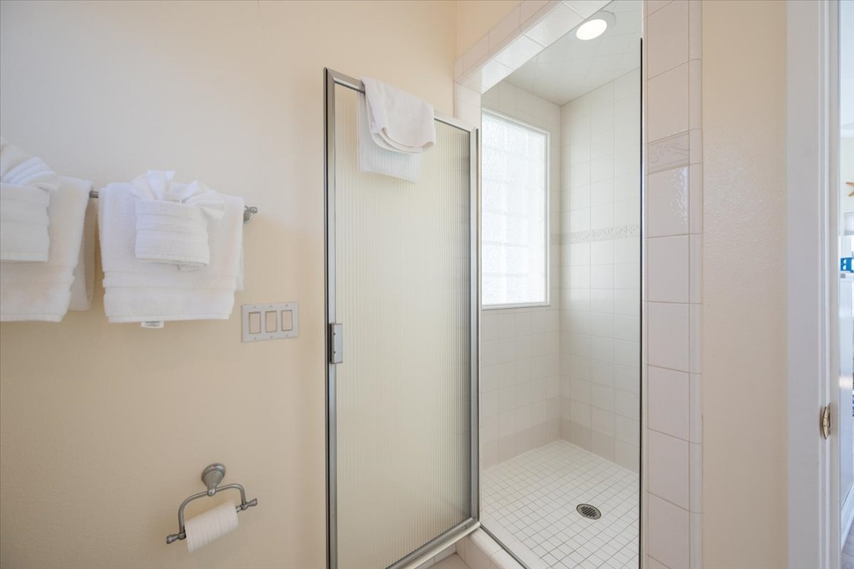 Shower in Upstairs Restroom