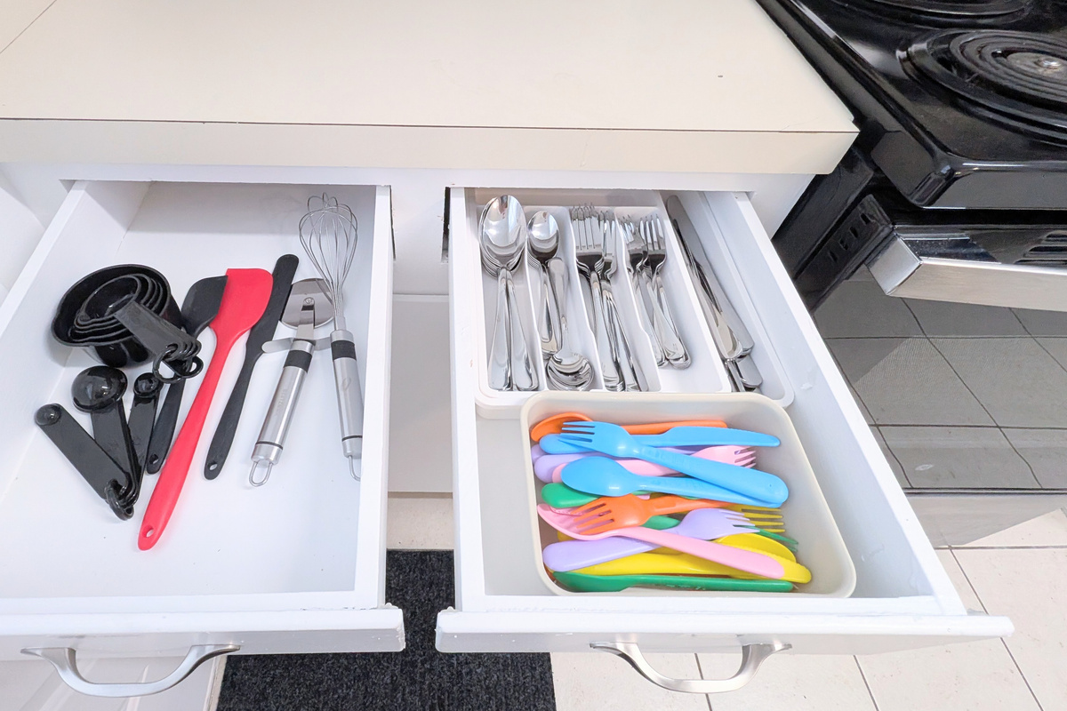 Dining and baking utensils are provided for your convenience during your stay.