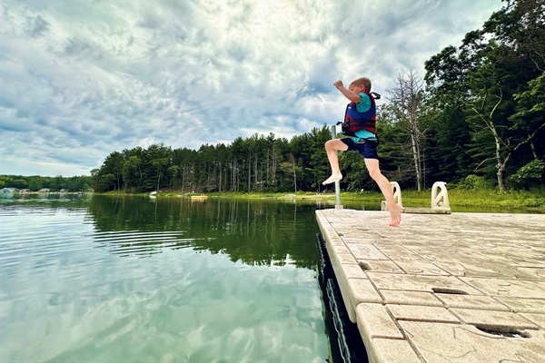 Jumping Off The Dock