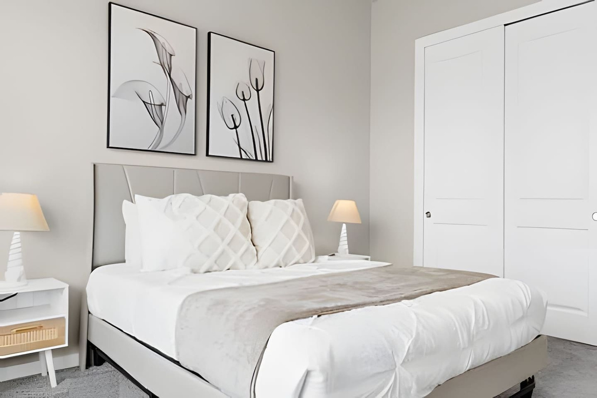 A serene space to rest and recharge. Simple, stylish, and inviting.