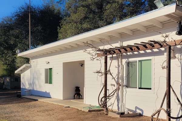 The newly remodeled glamping barn with 2 full suites for larger groups!