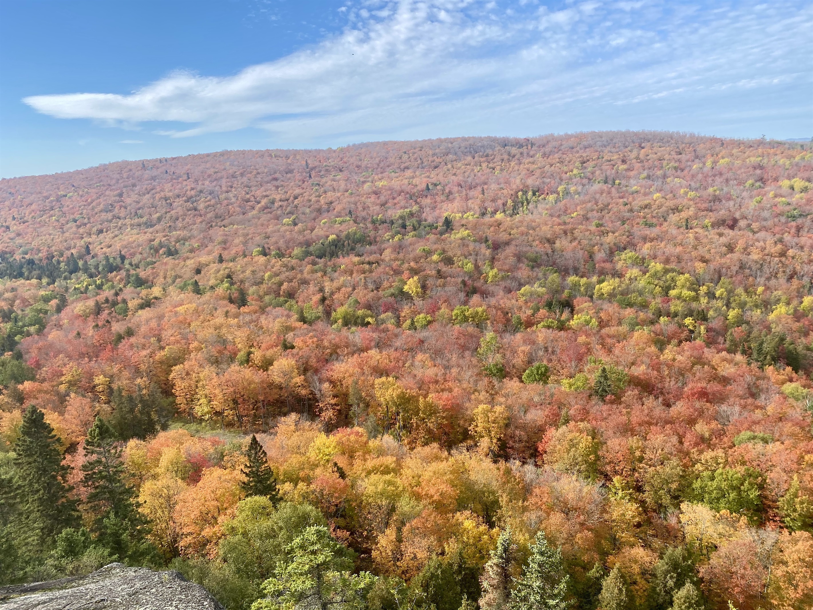 Fall foliage at Lutsen Mountain, ride the gondola and see amazing views without hiking!