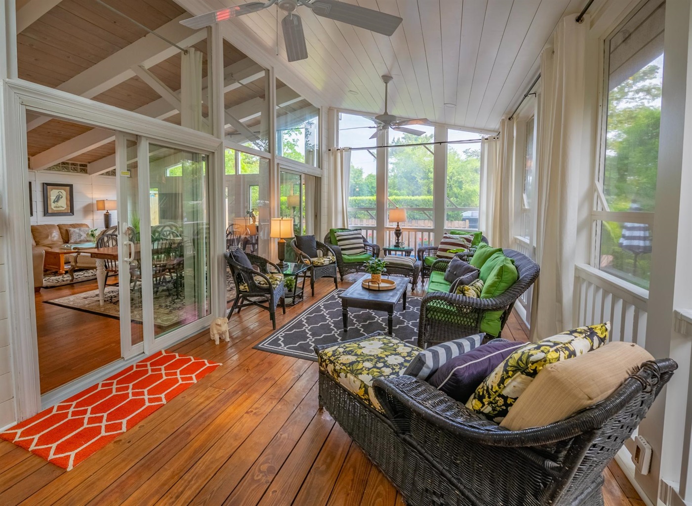 Enjoy the beautiful screened porch overlooking the pool