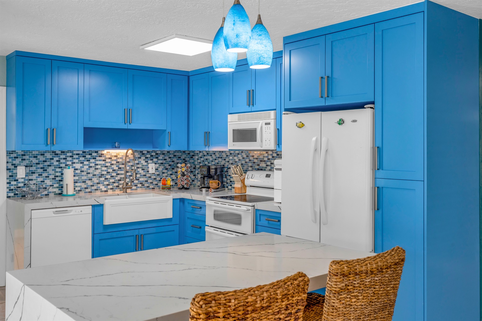 A nicely renovated interior