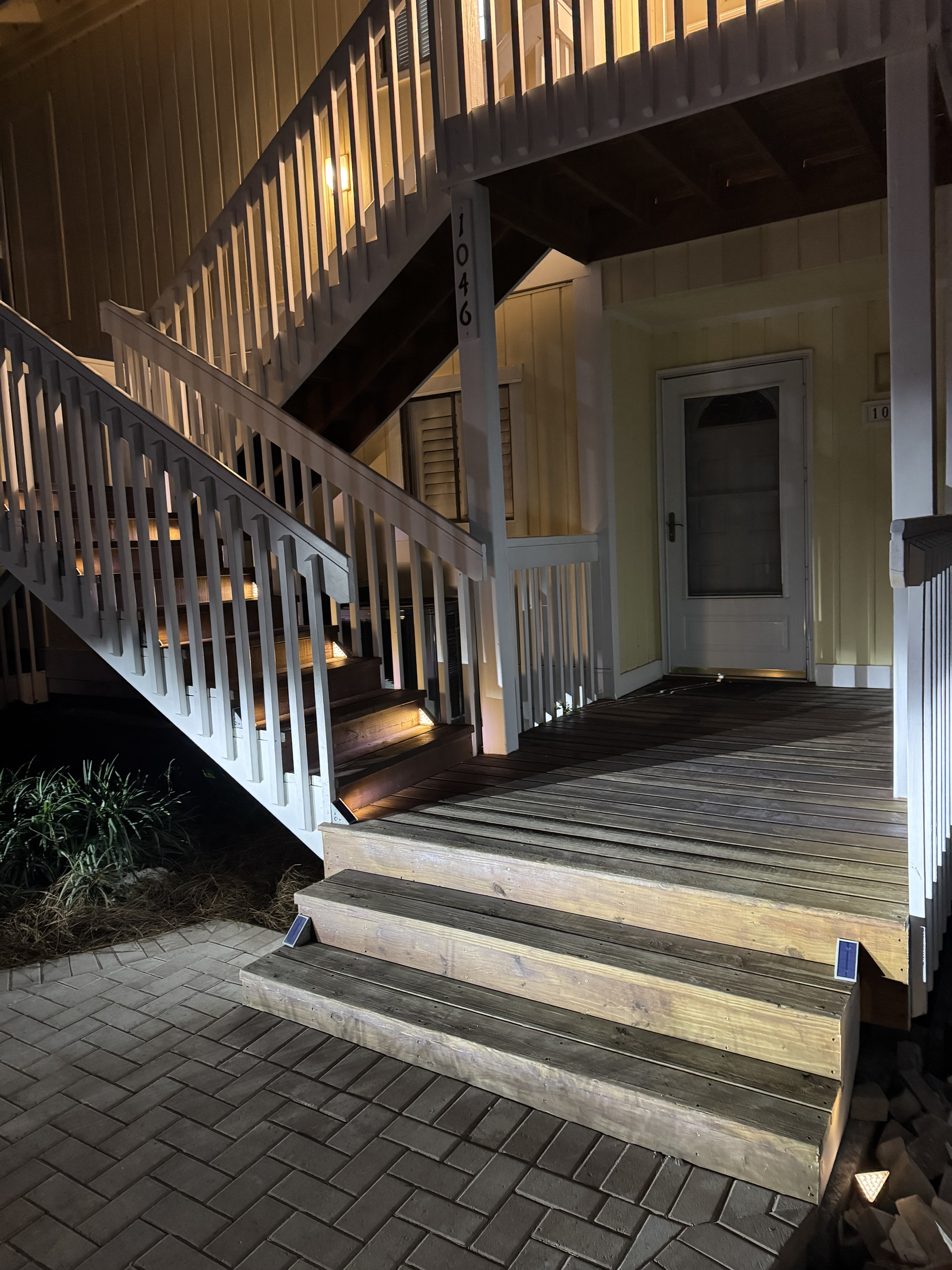 Guided by the glow. 💡 No stumbling in the dark here! Our lighted walkways keep your paths safe and scenic, from daytime sun to nighttime fun.