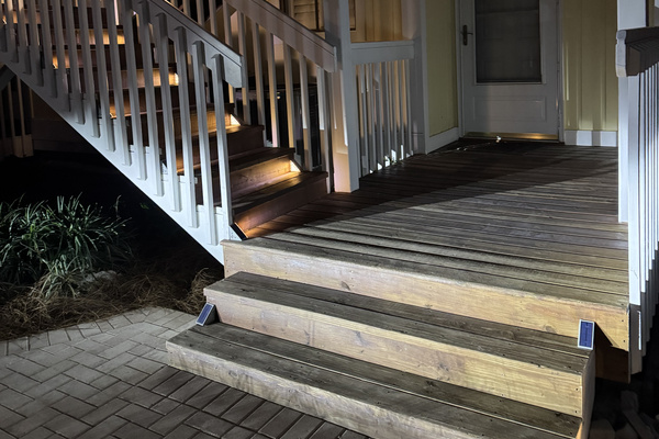 Guided by the glow. 💡 No stumbling in the dark here! Our lighted walkways keep your paths safe and scenic, from daytime sun to nighttime fun.