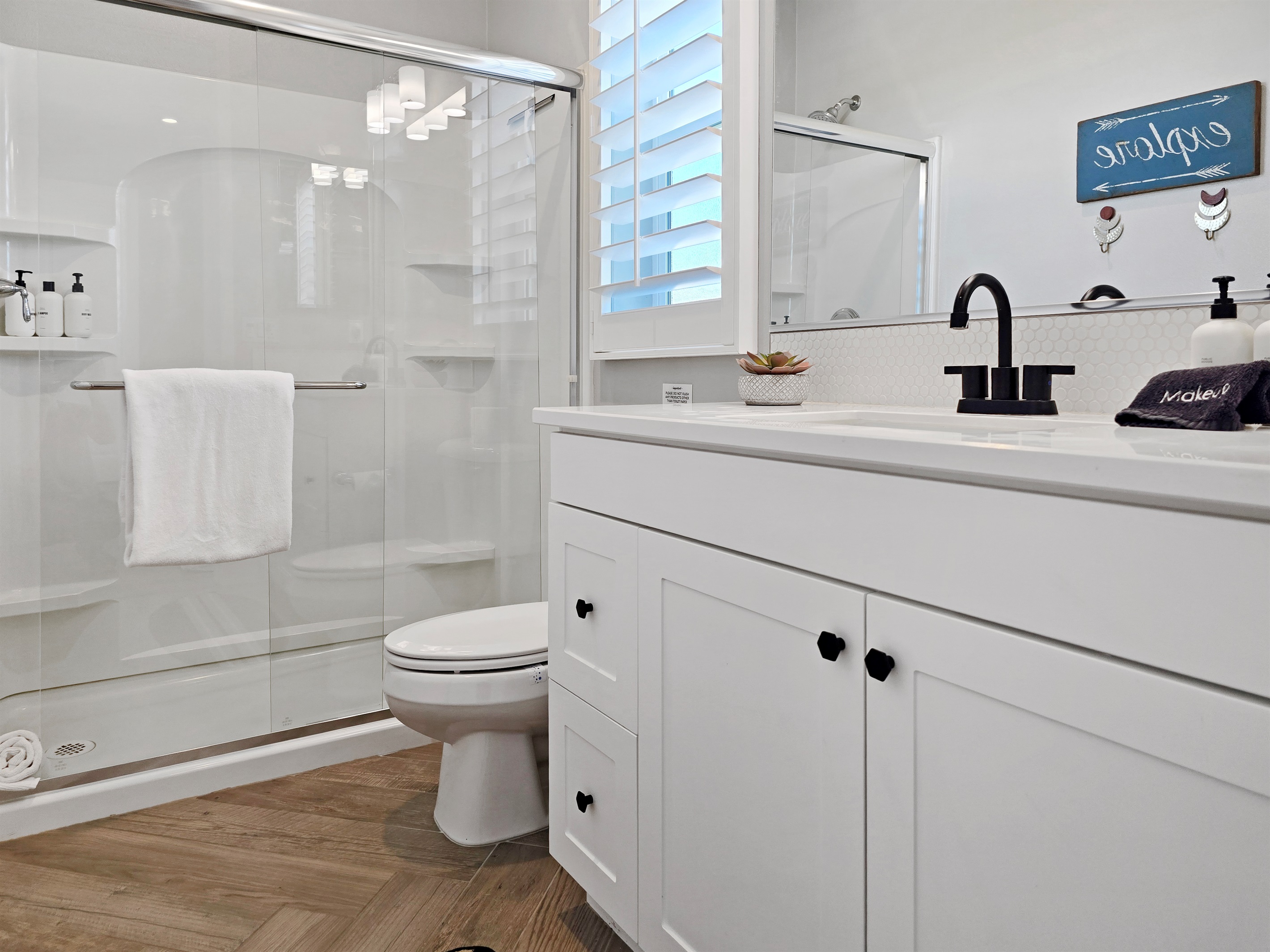 Ensuite bathroom #3 with walk-in shower.