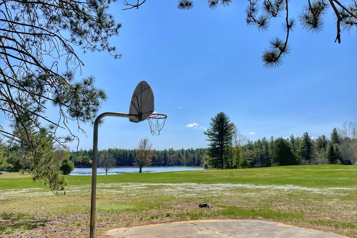 Shoot some hoops at the Ausable Acres Recreation Area.