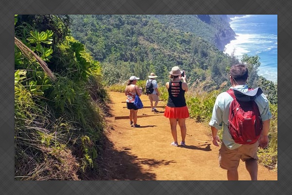 Short drive from our home to hike the Na Pali Coast