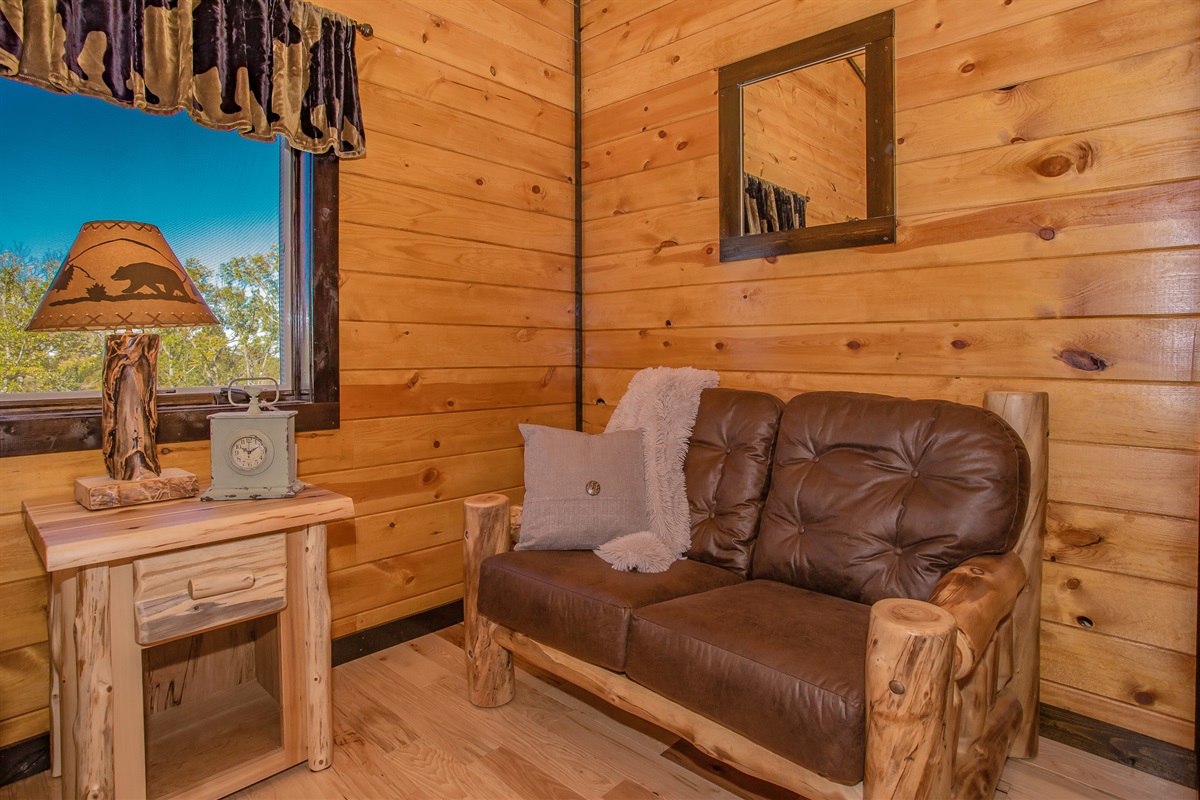 Enjoy the love seat and the view. You never know what you might see.