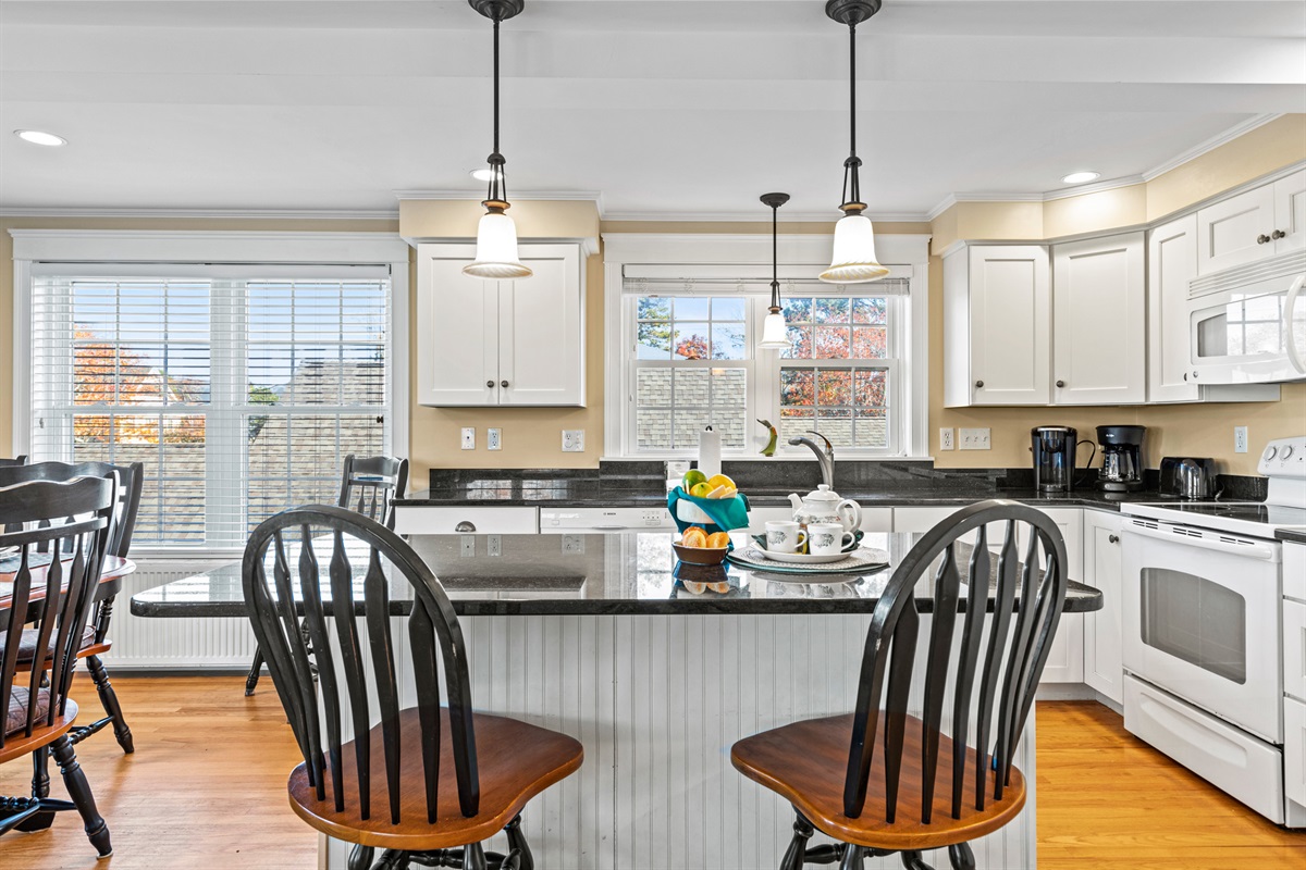 Fully stocked kitchen