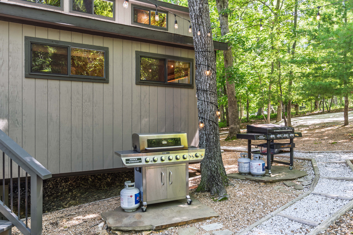 Gas grill and Blackstone available with propane