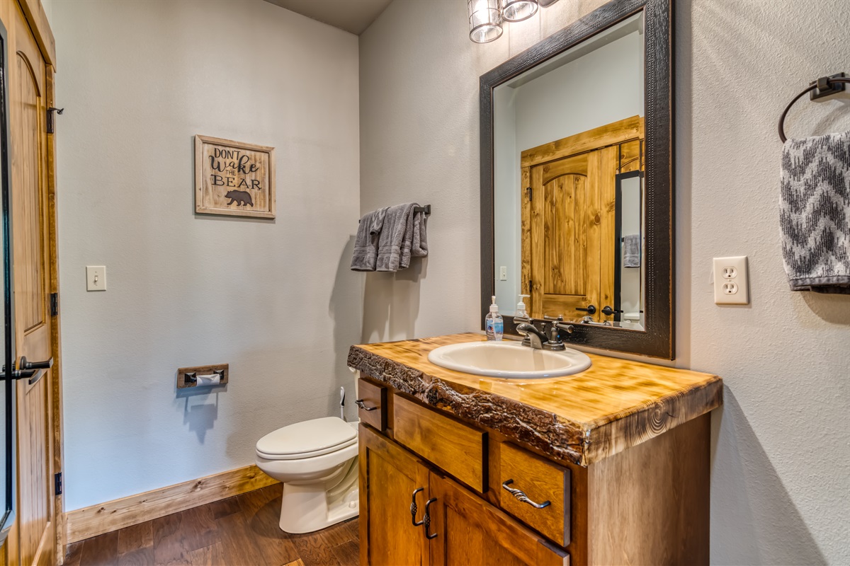 Upper level bathroom