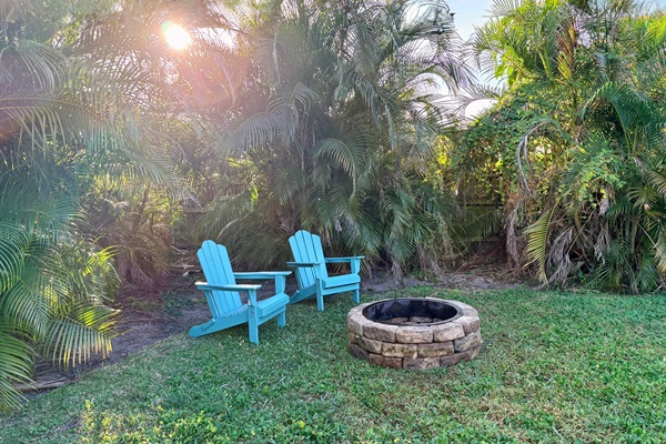 Enjoy an evening relaxing by the fire pit