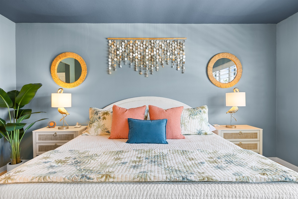 Spacious king master suite