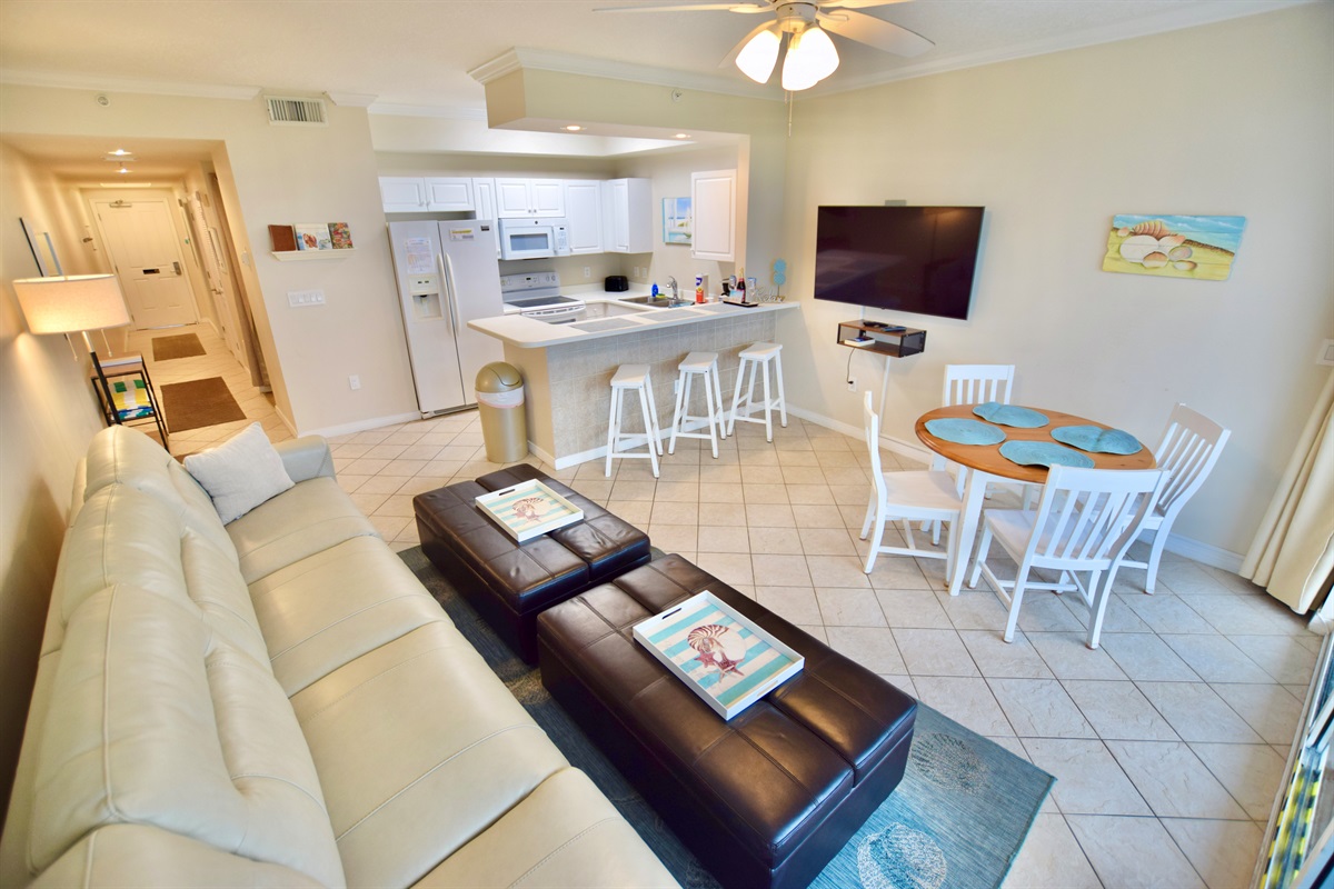 Destin West Gulfside #507 - Living Room