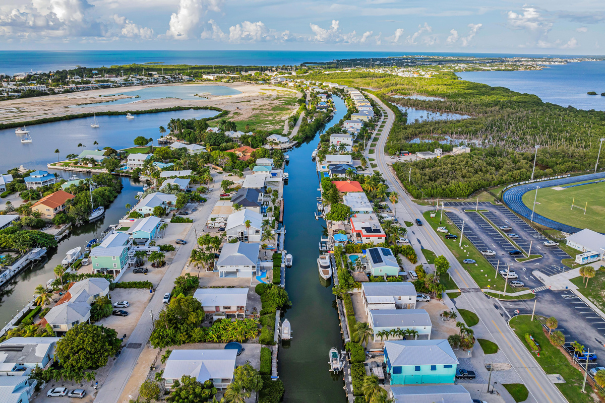 Waterway access to the Atlantic Ocean and under the 7 Mile Bridge to the Gulf