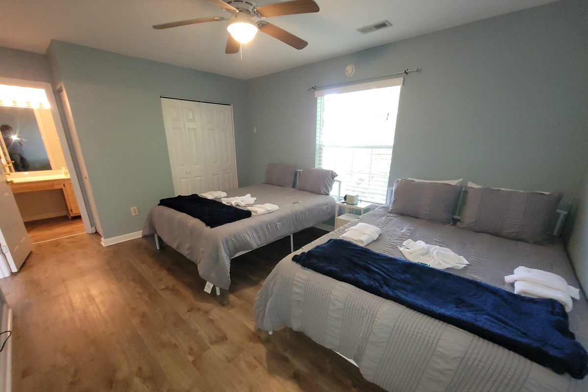 Double Queen Master Bedroom