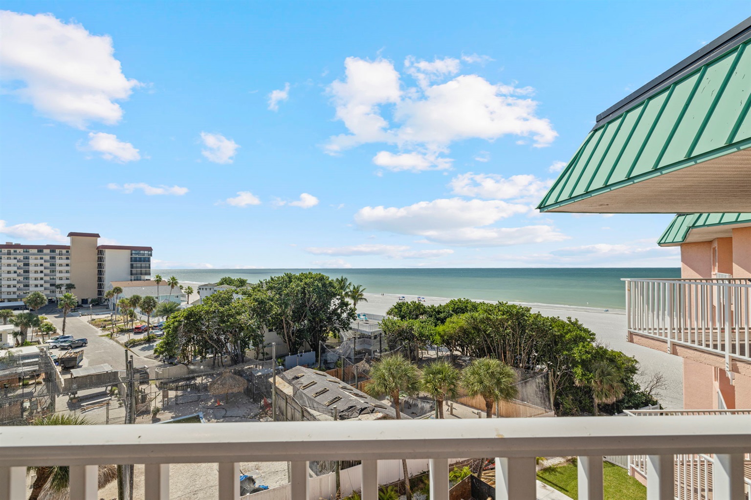 Gulf view from the massive balcony.