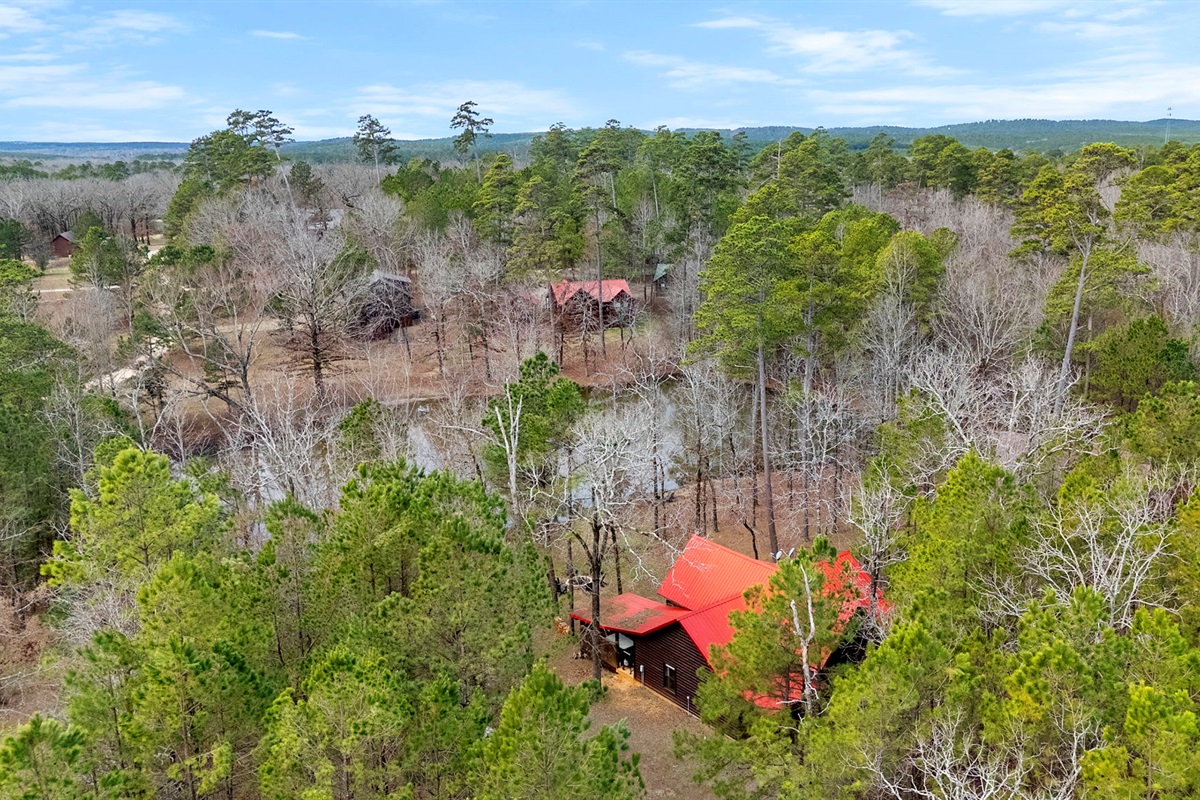 Exterior Retreat:
A woodland haven that whispers “stay a little longer.” Rustic elegance meets nature’s majesty, perfect for unplugging without sacrificing comfort. 🌲
