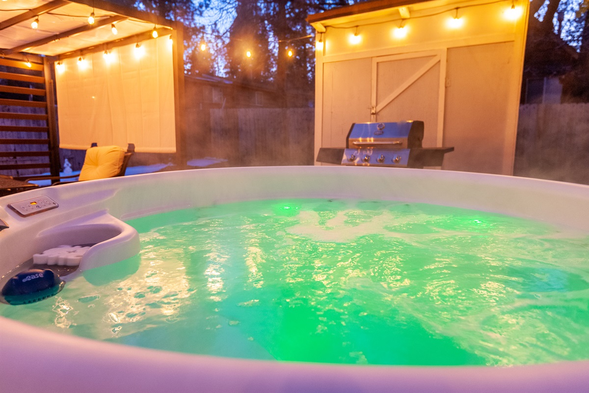 Sore muscles and aches? Try a soak in the hot tub