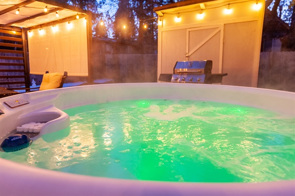 Sore muscles and aches? Try a soak in the hot tub