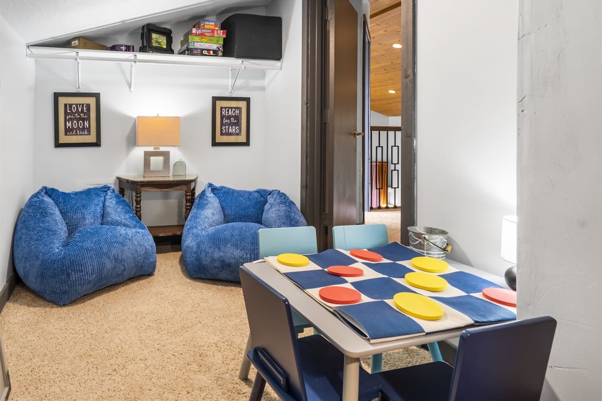 Upstairs playroom