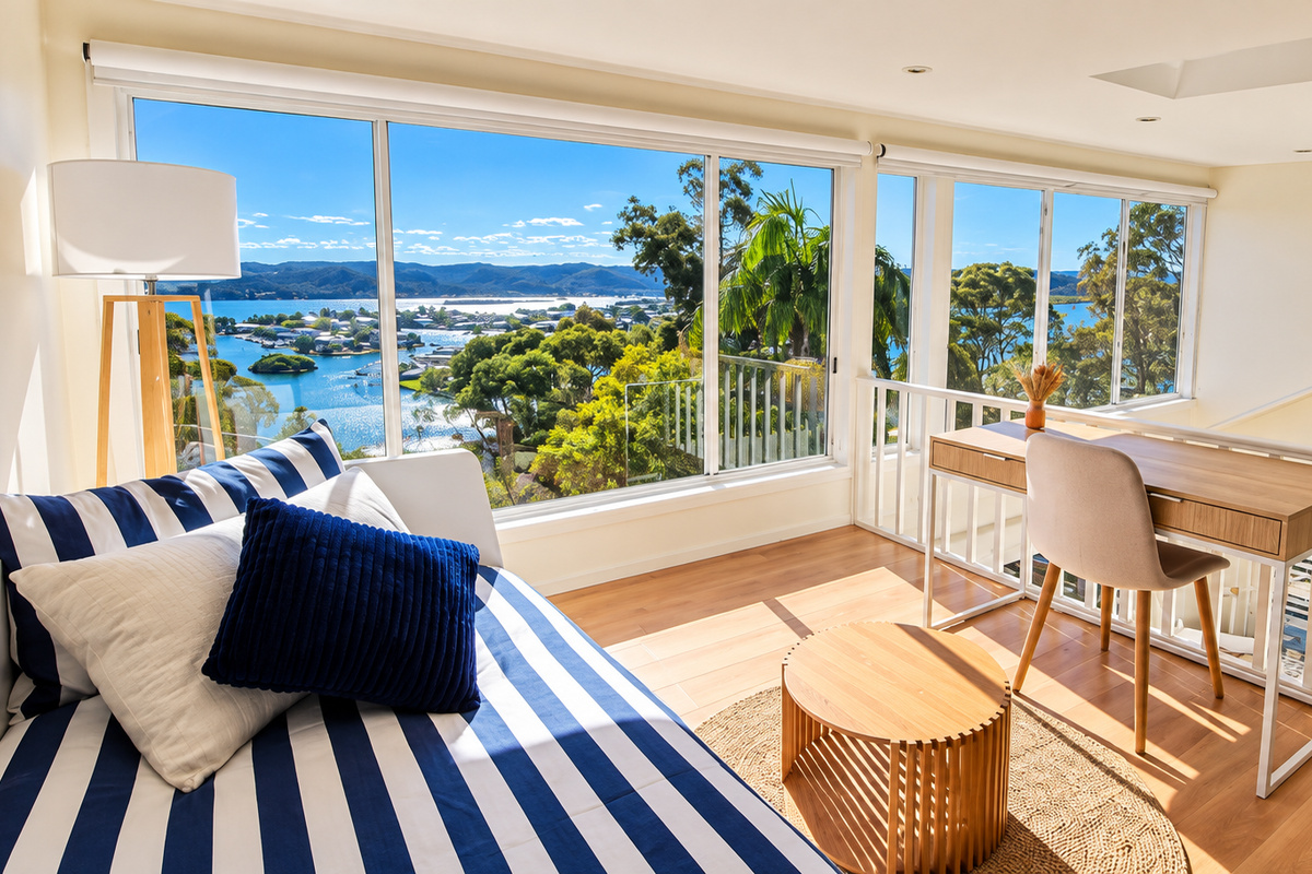Thoughtfully furnished with a daybed, desk and comfortable seating, it offers a peaceful place to relax throughout your stay.
