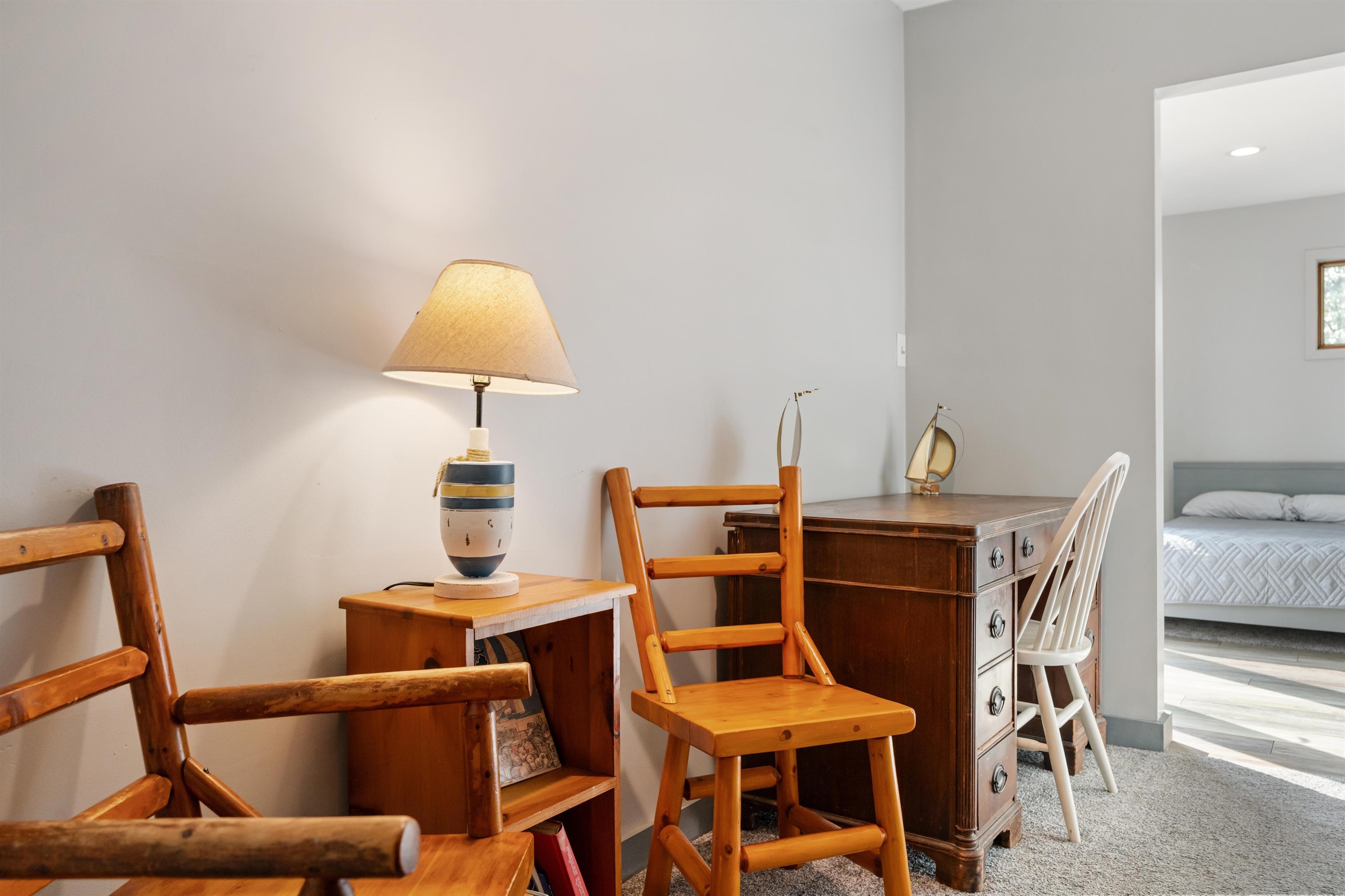 Office Desk area, leading into the Primary Suite