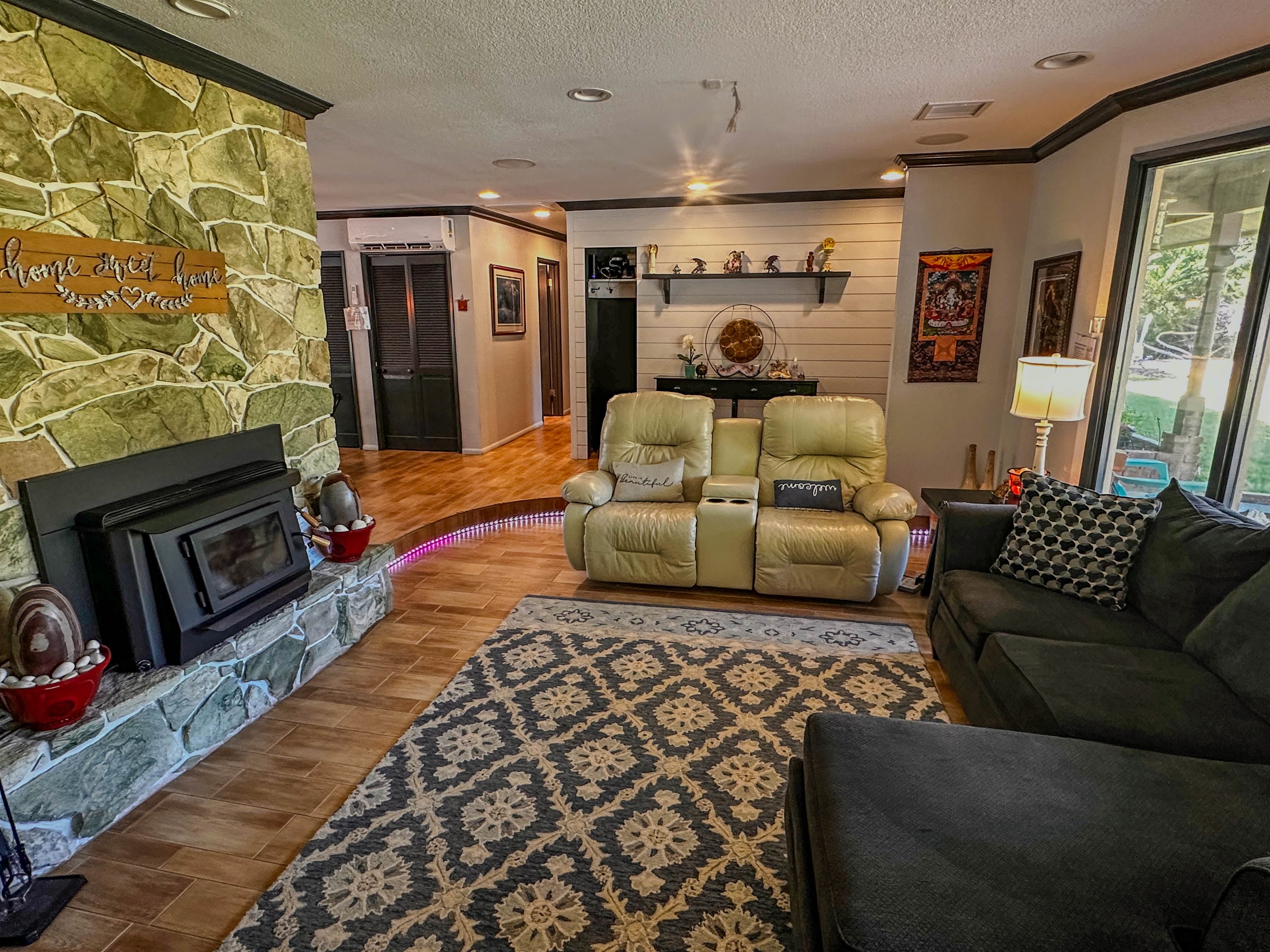 Living Room with Fire Place/Stove