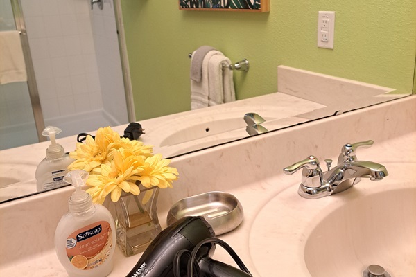 A hair dryer in every main bathroom