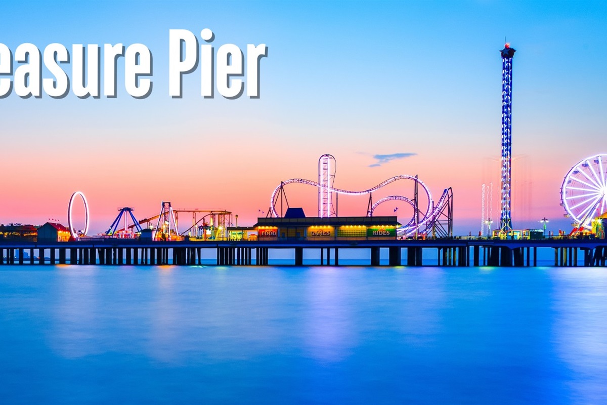 And the historic Pleasure Pier, with its rides, is just 25 minutes away.