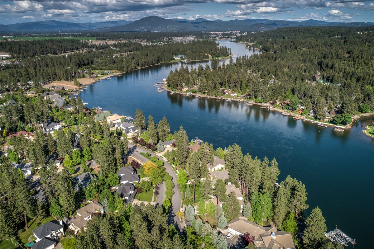 The Spokane River is a few blocks from house.