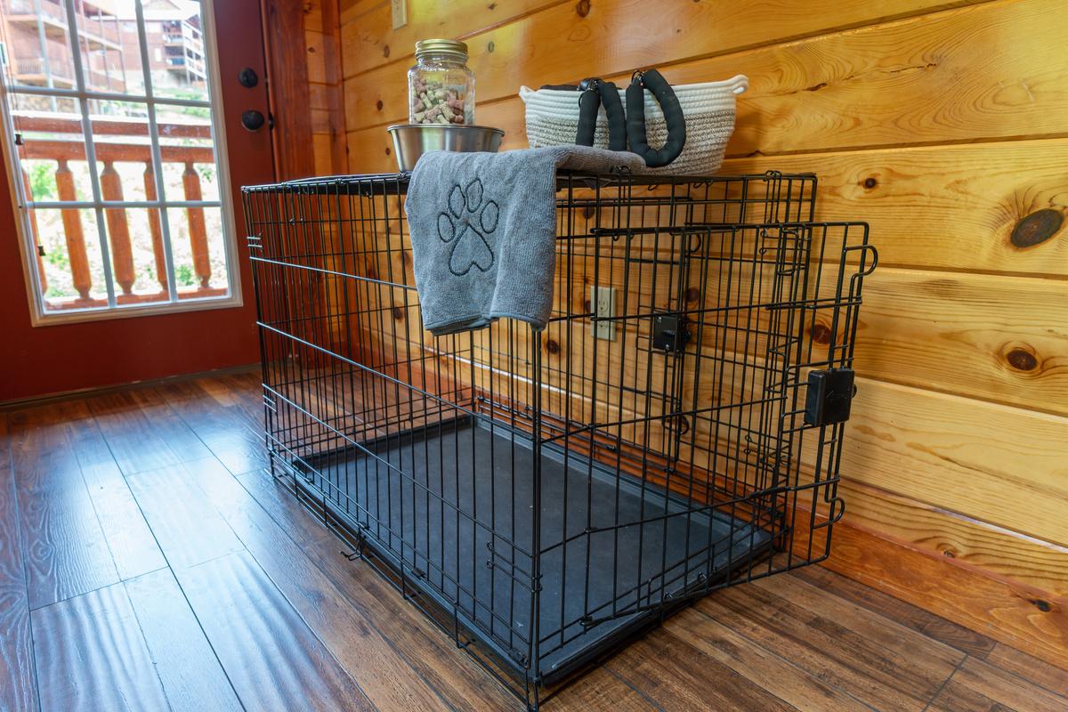 Even your fur baby will enjoy a private nook with treats, leashes, bowls and more.