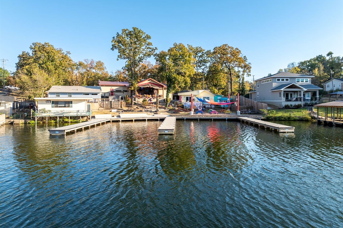 Guests may Swim or Fish off of the Docks and Boardwalk.