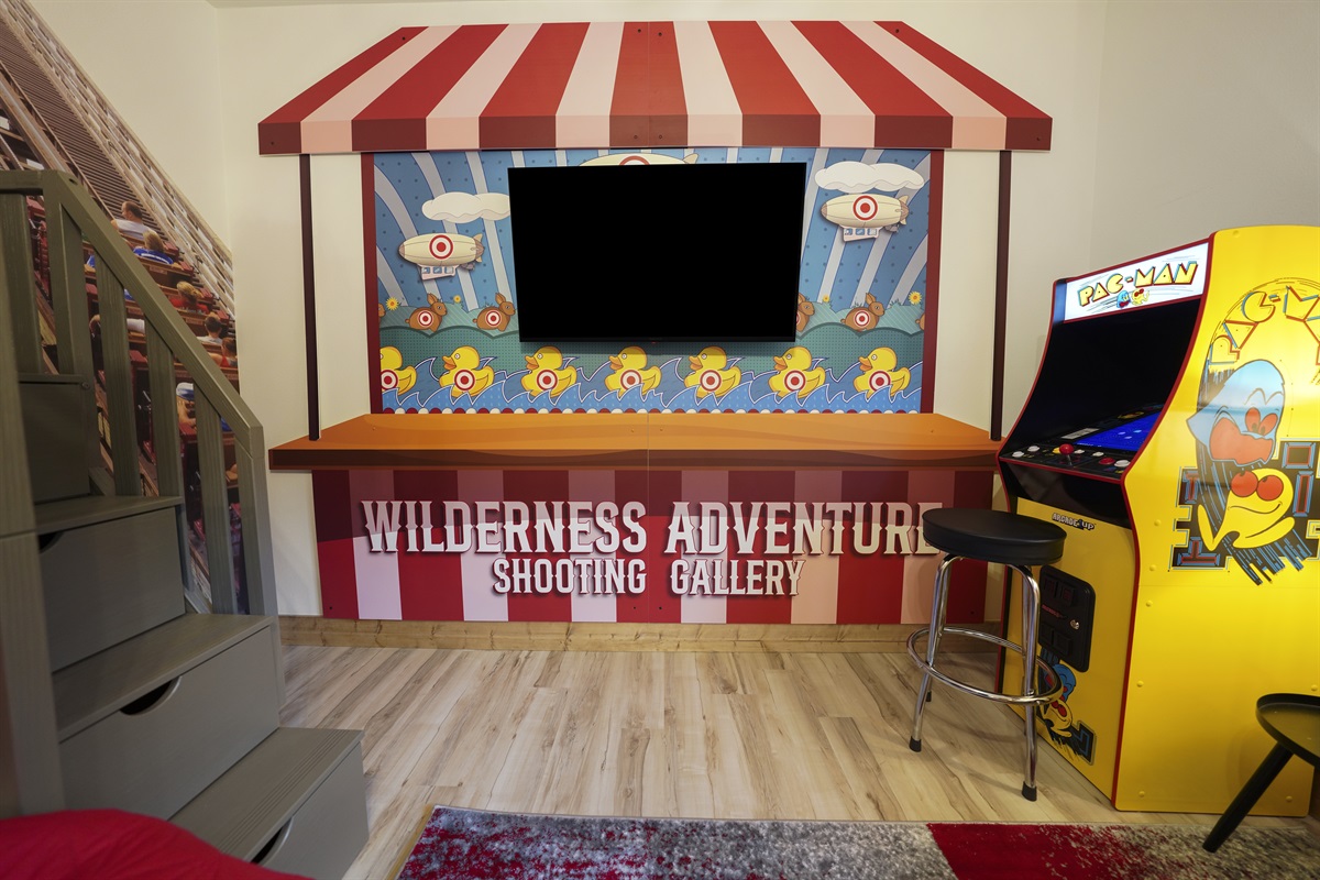 Play a game of Pac Man, Galaga, Dig Dug and many more of your classic favorites!