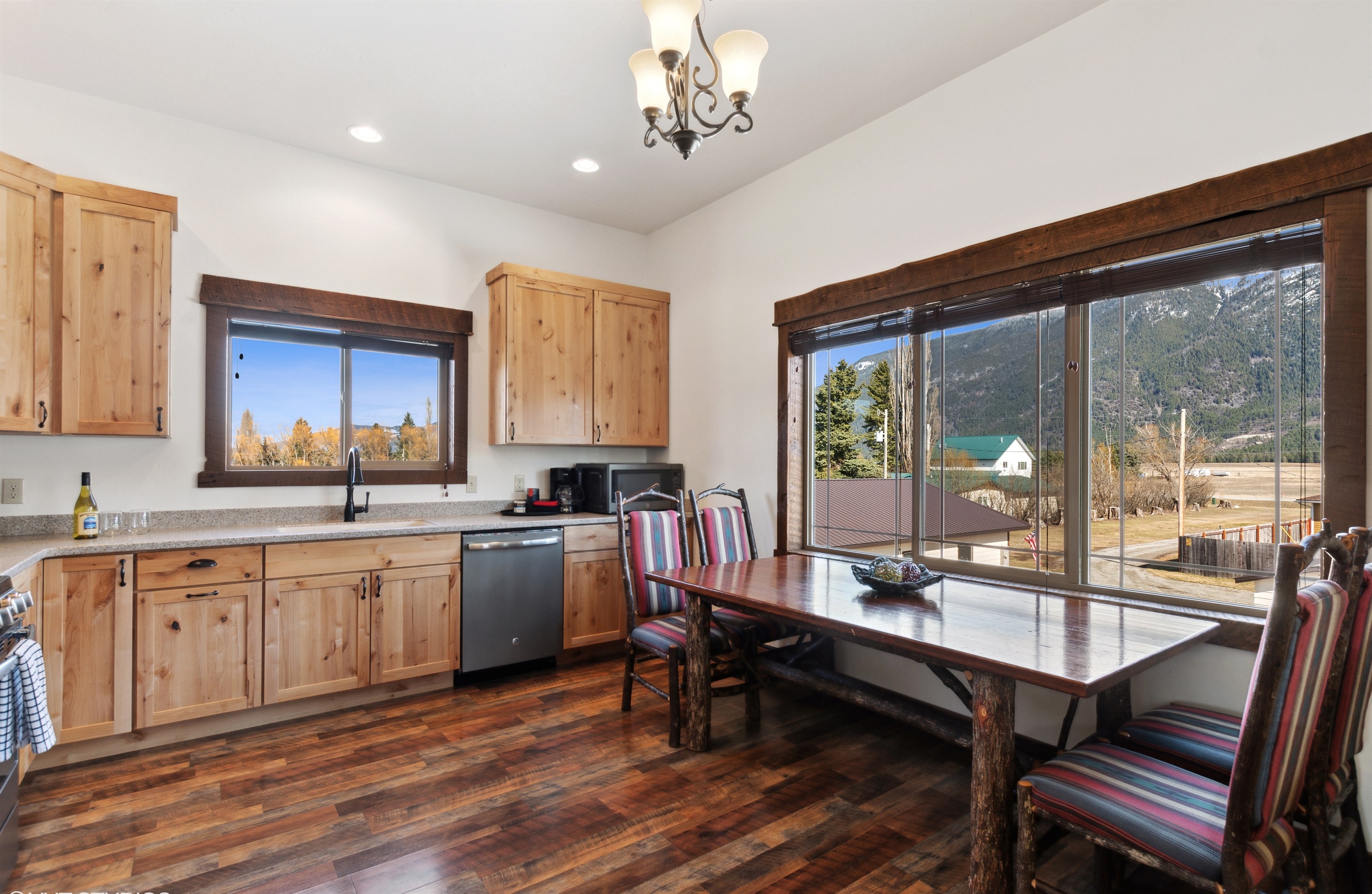 Gather family and friends for good times around the custom dining room table