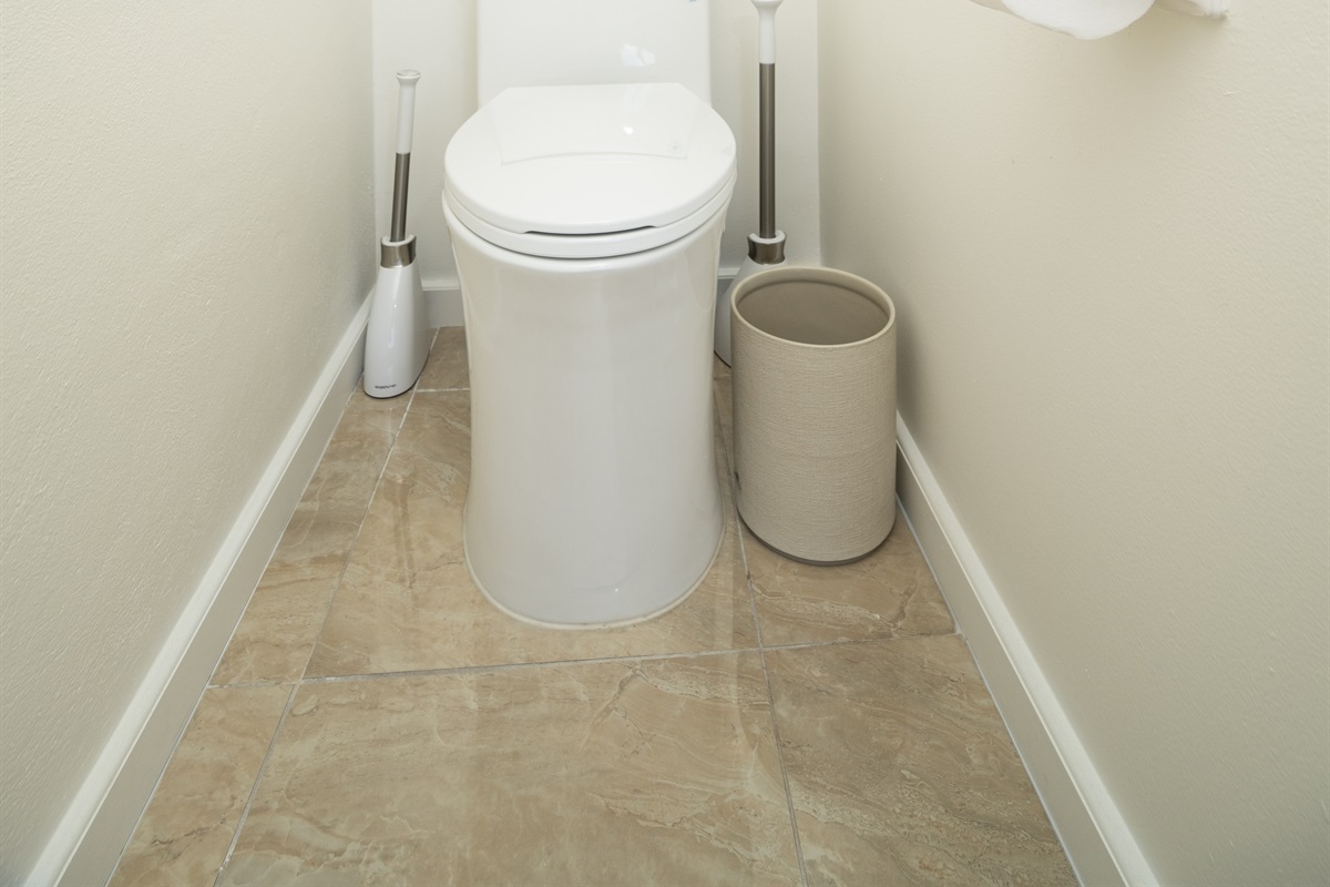 Elegant toilet seat, beautifully designed with a perfect balance of function and flair.