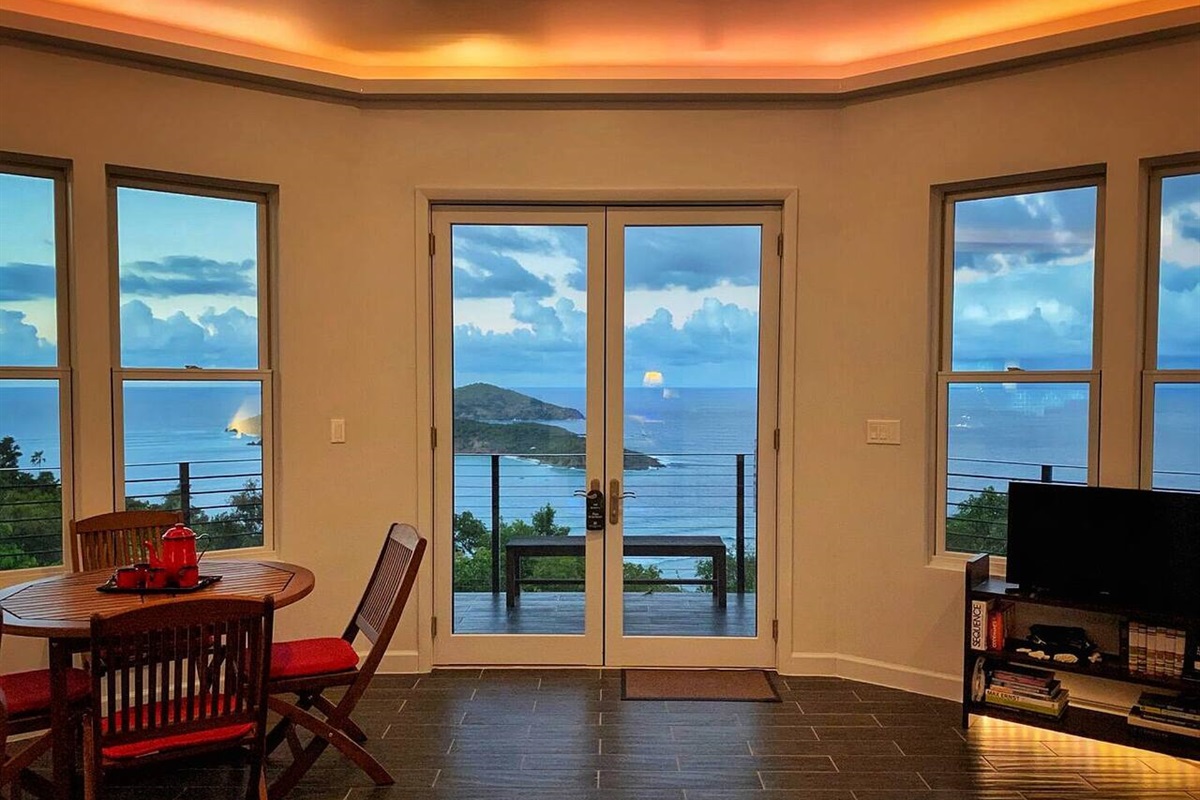 "The view is breathtaking.  The home is nice and comfortable."